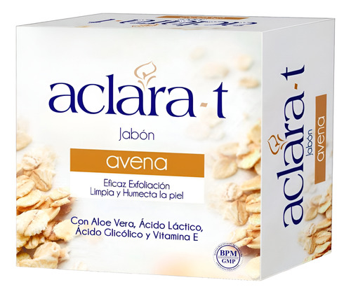 3 Jabón De Avena Exfoliante Aclara-t 80g