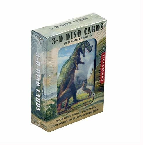 Juego De Cartas - Kikkerland 3-d Dinosaurs - Lenticular Play