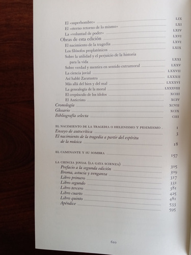 Imagen 4 de 10 de Nietzsche Varias Obras 3 Tomos - Gredos