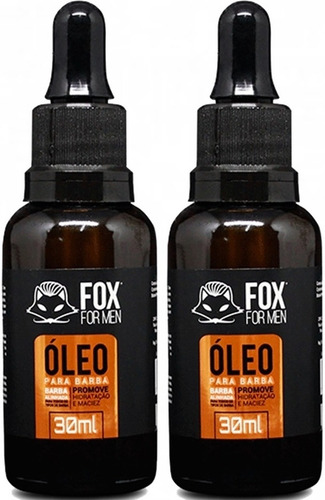 Óleo Para Barba Fox For Men 30ml Beard Oil Ótima Fragrância