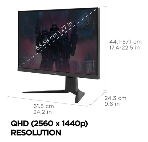 Viewsonic Xgk 27 Pulgadas 1440p 0.5ms 240hz Monitor De Juego