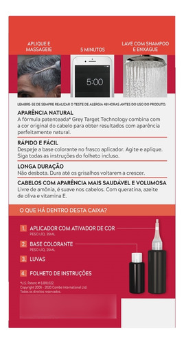 Just For Men Gracin 5 Castanho Claro H-25 Castanho Claro