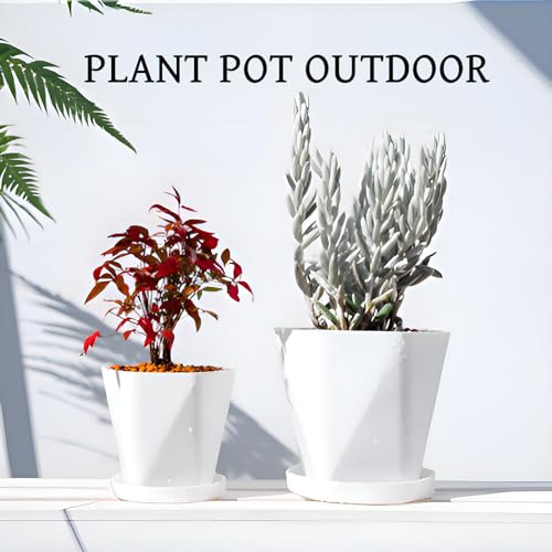 Macetas De Plástico Para Interiores Inmerun 5 Pulgadas - Jue