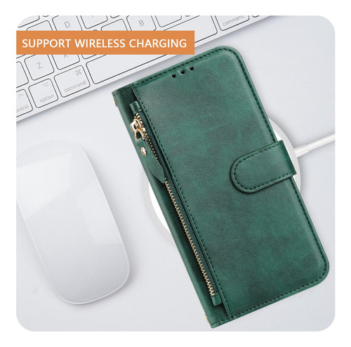 Funda De Piel Con Cierre De Primera Calidad Para La Serie Motorola X30, A Prueba De Golpes, Protección 360°, Cartera, Bloqueo Rfid, Soporte