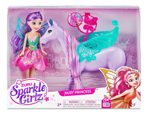Zuru Sparkle Girlz Unicornio Muñeca Princesa Hada