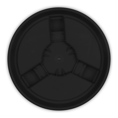 Planter Caddy Bloem Round Com Rodas De Plástico Preto De 14