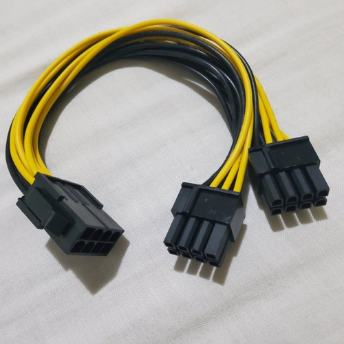 Imagen 5 de 6 de Cable Splitter 8pin Pcie A 8pin Pcie X2 (6+2). 18awg, 20cm.