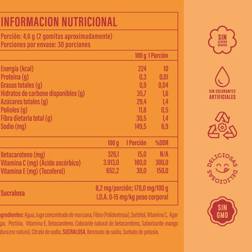 Pack X 2 Gomitas Betacaroteno + Vinagre De Manzana Well U