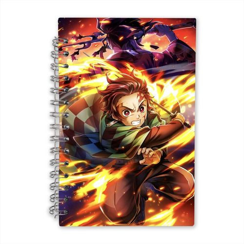 Libreta Tanjiro  Demon Slayer Pasta Dura