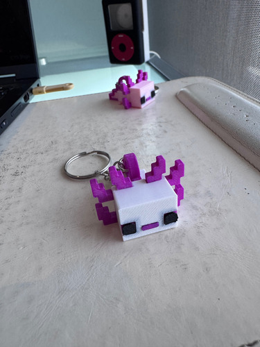 Llaveros De Ajolote Estilo Minecraft, 6pz