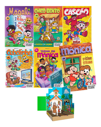 Gibi Turma Da Mônica: Coleção Gibi Com Diorama Craft Em Papercraft, De Mauricio De Sousa. Quadrinhos Turma Da Mônica, Vol. Volume 74. Editorial Panini, Capa Mole, Edição 1 Em Português, 2025