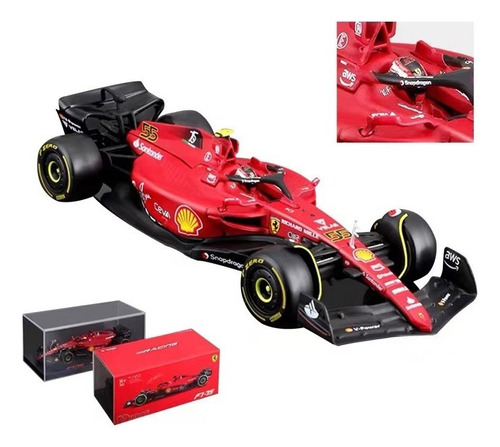 2022 Ferrari F1-75 #55 Carlos Sainz Jr Fórmula1 Coche 1:43