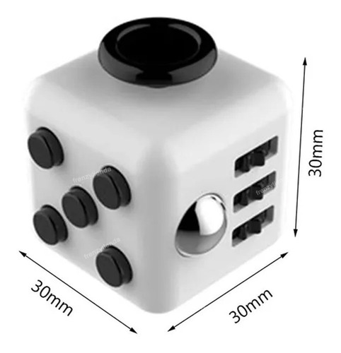 Imagen 2 de 3 de Cubo Dado Anti Estres Ansiedad Nervios Sensorial