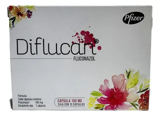 Diflucan (fluconazol) 100 Mg. Caja Con 10 Capsulas. Pfizer.