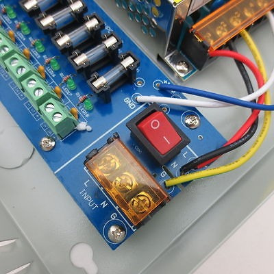 18ch Seguridad Cámara Fuente Caja Dc 12v 10a Distribución De