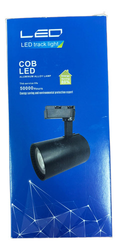 Cob Led Track Light 30w 6000k Negro Astorven
