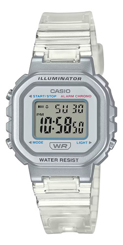 Reloj Casio La-20whs-7acf Iluminator Core Pop-gris