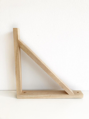 Imagen 1 de 5 de Mensulas De Madera Paraiso Para Estantes 25x25 6 Unidades