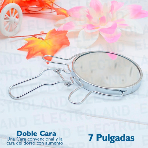 Espejo Maquillaje Makeup Doble Faz Con Aumento 7 Pulgadas