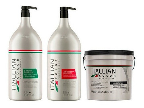 Kit Shampoo E Condicionador 2,5litros Máscara Hidratação 2kg