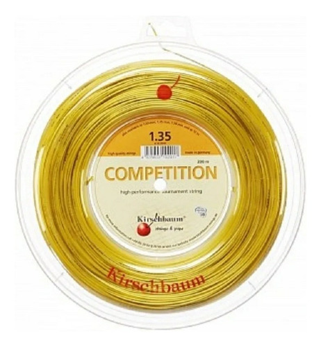 Rollo De Cuerdas Kirschbaum Competition 1.30/1.35 Promocion Color Amarillo