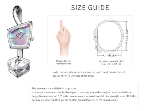 Saga Relojes De Moda Para Mujer Reloj De Pulsera De Cristal