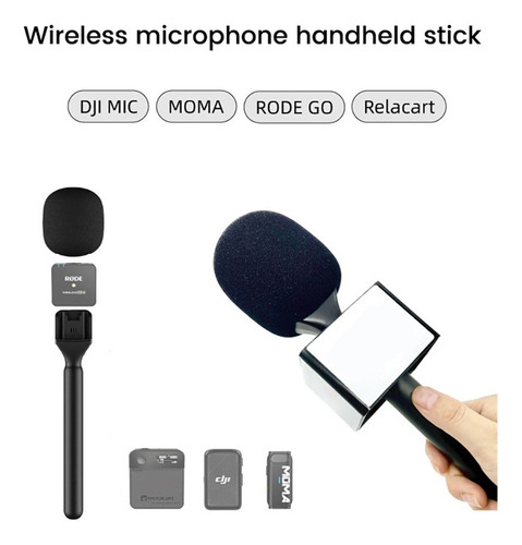 J Suporte De Microfone Para Dji Mic, Moma, Rode Go, Relacart