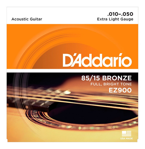 Encordado D'addario Ez900 Guitarra Electroacustica