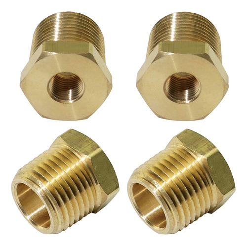 4pcs Brass Pipe Fitting 1/8'' Npt Female Thread To 1/2'...
