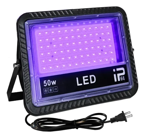 comprar Reflector Luz Led Uv Negra Neón Fiestas Discotecas 50w