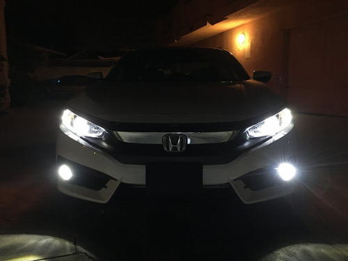 Kit Focos Led Luz Baja + Alta + Nieblas Civic 2016 2018