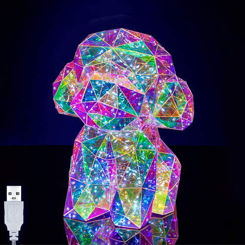 Lámpara De Noche Mesa 3d Luz Interactiva Holográfica