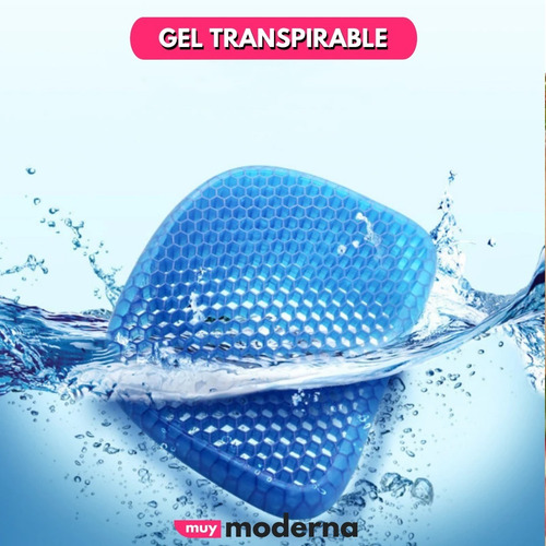 Imagen 6 de 7 de Almohadon De Gel Ortopédico Egg Seat + Funda De Regalo Muym