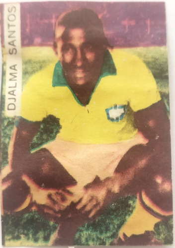 Fútbol Brasil Djalma Santos Figurita Única Uruguay 1966 Rara