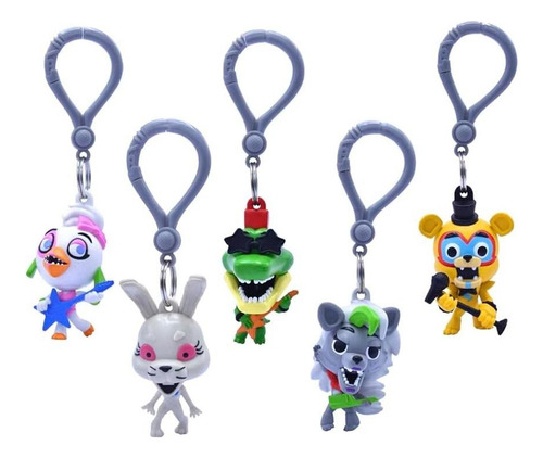 Five Nights At Freddy's Kit 5 Chaveiros Five Night At Freddy