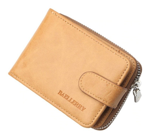 Linda Cartera Monedero Billetera Tarjetero Para Mujer Dama Color Ocre