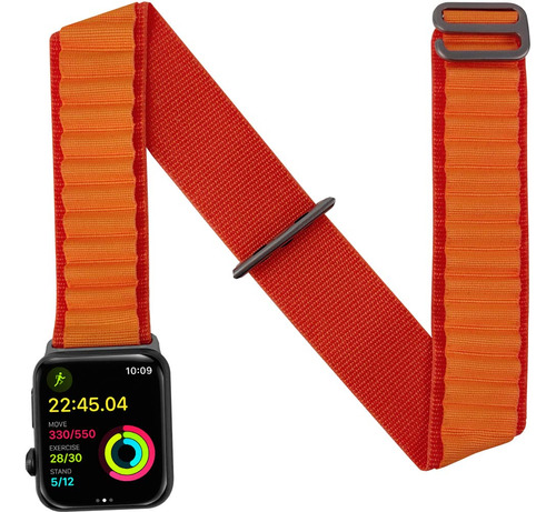 Brazalete Deportivo De Nailon Para Apple Watch 45 Mm, 44 Mm,