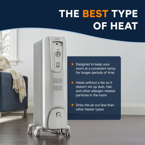 Calentador Radiante Lleno De Aceite De'longhi Trh0715 1500w