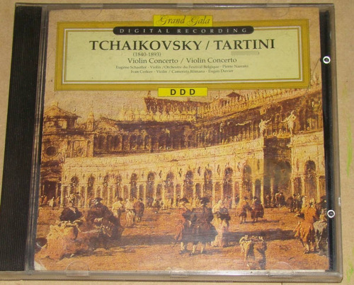 Schaeffer Cerkov Violin Tchaikovsky / Tartani Cd Brasilero