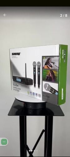 Micrófono Inalámbrico Shure Glxd4 De Metal Color Negro Negro