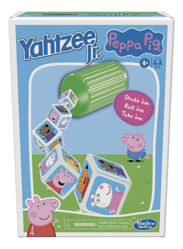Hasbro Gaming Yahtzee Jr.: Edición Peppa Pig