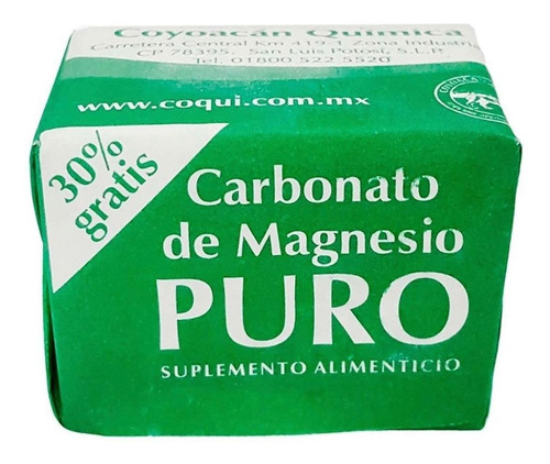 Carbonato De Magnesio Puro 6 Cubitos