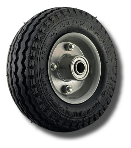 Rueda Neumática Para Carros Carretas 150mm Ruleman Negro