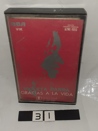 Violeta Parra Gracias A La Vida Cassette Arg