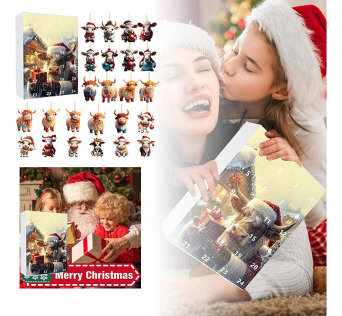 Set De Regalo B Santa Claus Con Cuenta Regresiva Para Navida