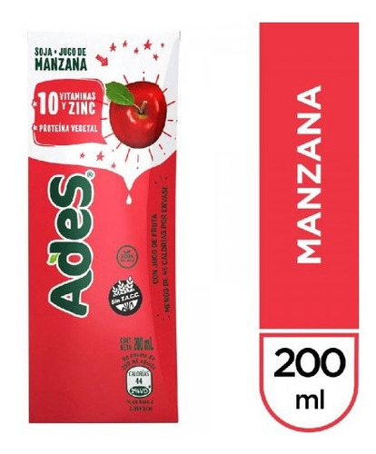 Jugo Ades Manzana 200 Ml