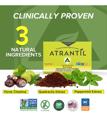 Pacote De Viagem Atrantil Digestive Relief 20 Comprimidos
