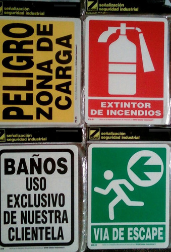 Imagen 1 de 1 de Avisos Y Señalizacion Industrial Seven 12 Pzas
