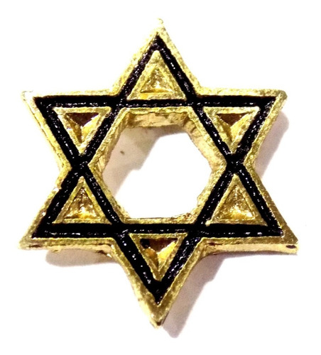 Pin Estrella David 2cm Judio Judaismo Israel Cabala Menorah