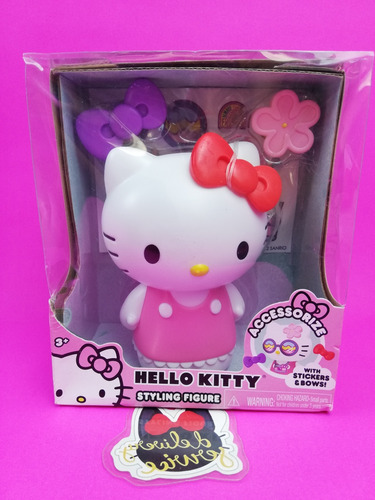 Hello Kitty Styling Figura Con Accesorios 12cm Decorativa